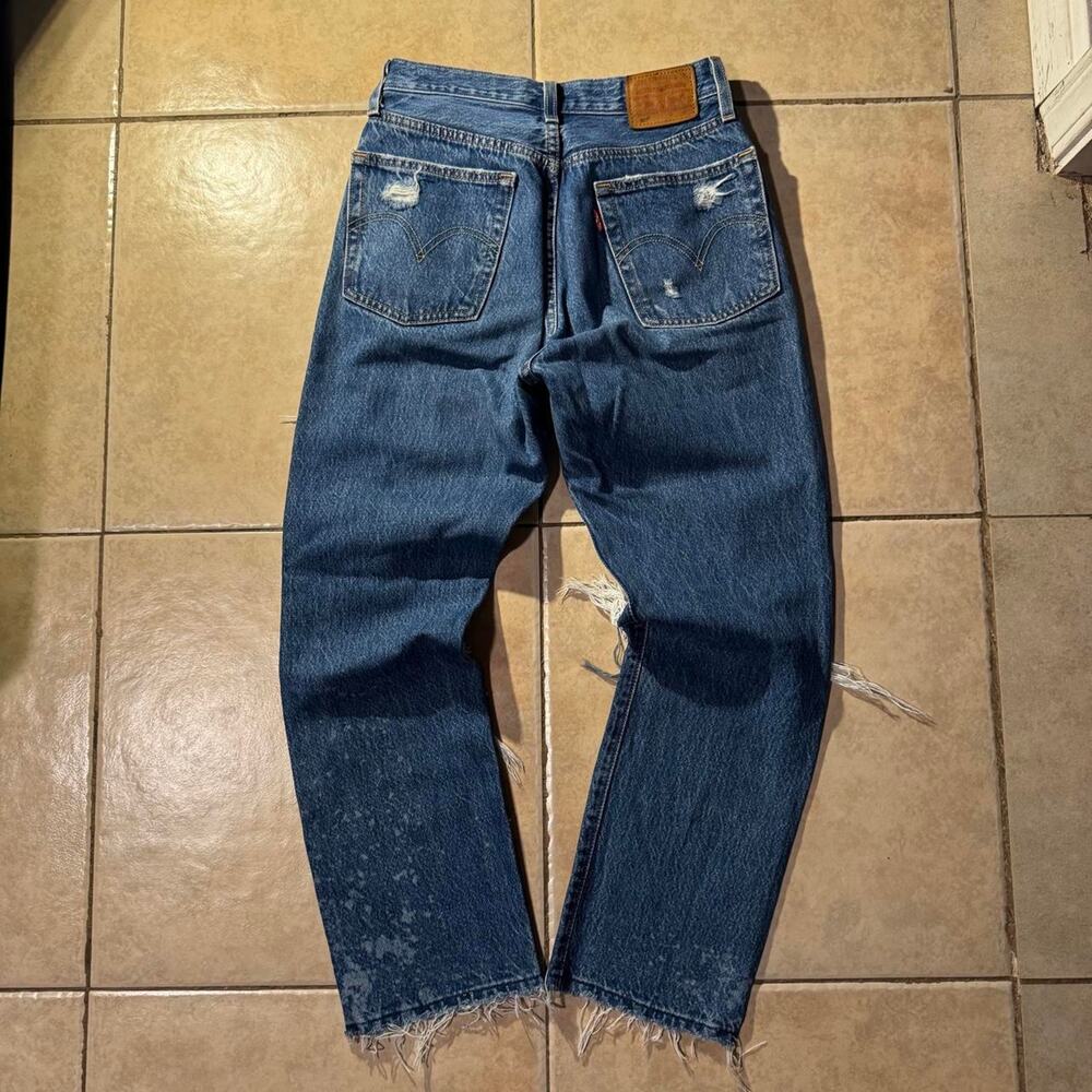 Vintage y2k levis 501 blue denim jeans Size 24 in Womens